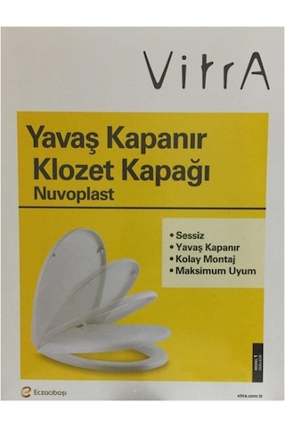 VitrA 1 109 003 909 Yavaş Kapanır Ses Yok Klozet Kapağı