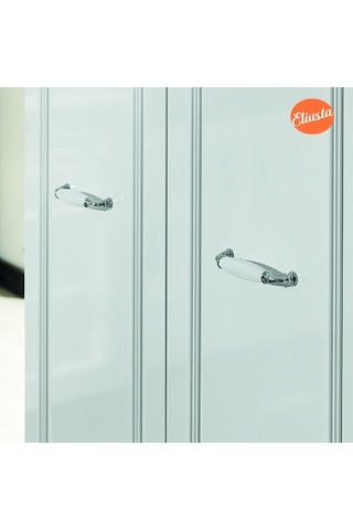 Bebek Odasi Takimi Uzamali Sallanir Beşik 3 Kapili Dolap Gardirop Beyaz  -  Gri