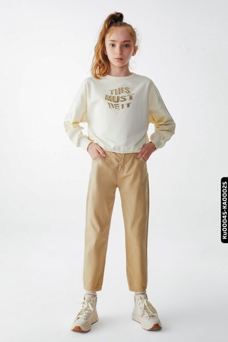 Xo Kids Kız Çocuk Venüs Pantolon 8-14 Yaş 54747 Vizon