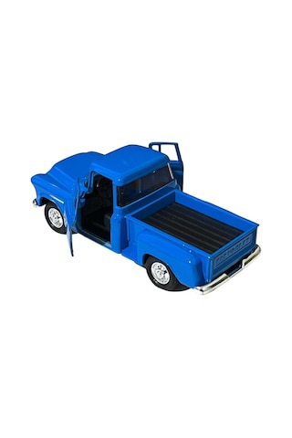Chevrolet Stepside Mavi Pikap Oyuncak Lisanslı Diecast Metal Çek Bırak Araba