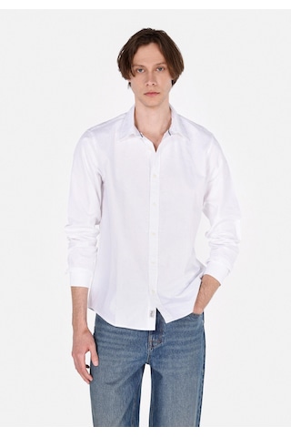 Colin's Colins Regular Fit Shirt Neck Düz Erkek Beyaz Uzun Kol Gömlek Cl1073845 Cl1073845 Q1.v2 Wht Beyaz