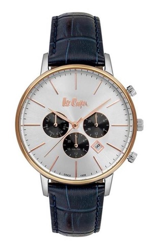 Lee Cooper Lc-18799 Deri Kordon Lacivert Fonksiyonlu&takvimli Erkek Kol Saati Rose Gold
