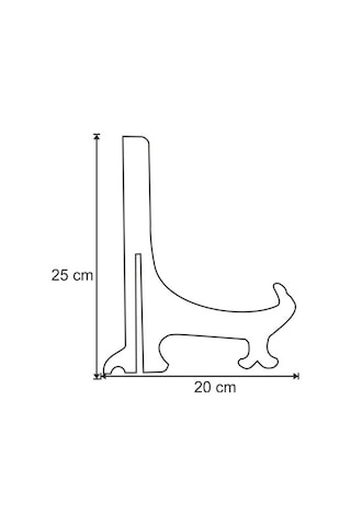Çerçeve Teşhir Ayak Teşhir Standı 25 Cm No 6