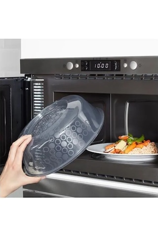 Sumuhome Prıckıg Mikrodalga Fırın İçin Kapak Mavi 26 Cm Mavi