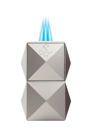 Colibri Quasar 3 Torch Pürmüz Gümüş Masa Tipi Puro Çakmağı