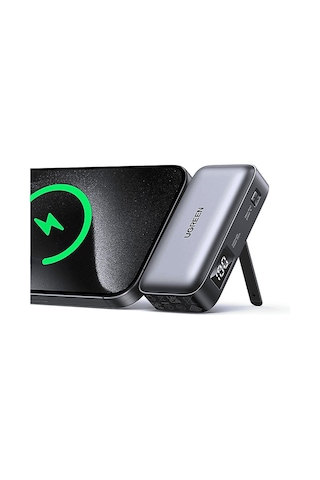 Ugreen Mini 5000 mAh 22.5 W 2 Port Taşınabilir Şarj Cihazı Gri