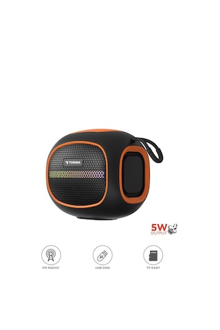 Torima D90 Taşınabilir Bluetooth Hoparlör Siyah