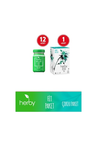 Herby Fit Matcha Shot 12'li + Tea Diyete Destek Bitki Çayı 20'li