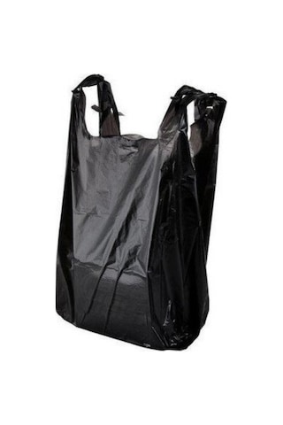 Siyah Poşet Kalın Küçük Boy 5 Kg Hışır Atlet Poşet