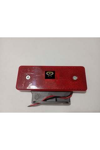 Motosiklet Kırmızı 4 Ledli Reflektör 2 Kablolu Montaj Ayaklı 11cm
