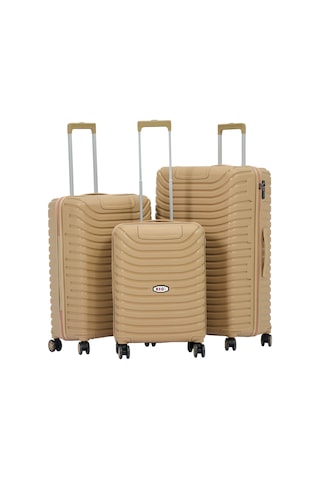 Keo-plus Gold 3 Lü Set Silikon Kırılmaz Pp Valiz Çok Renkli