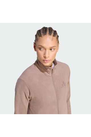 Adidas Terrex Multi Essentials Full Zip Kadın Polar Ceket Ky9854 Kahverengi