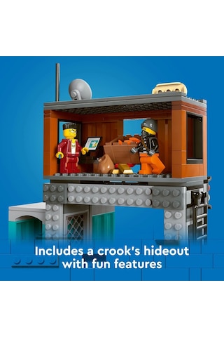 Lego City Polis Sürat Teknesi Ve Hırsızların Gizlenme Yeri 60417 - 6 Yaş İçin Yapım Seti 311 Parç