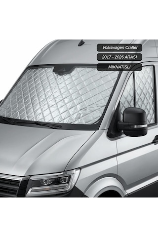 Motokaravan Ön Ve Yan Camlar İçin Isı Yalıtım Güneşlik Volkswagen Crafter