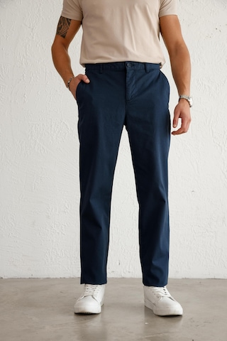 Braccas Erkek Armürlü Slim Fit Lacivert Pantolon Lacivert
