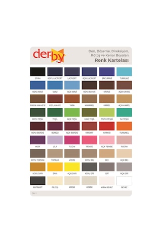 Derby Deri Mont Boyası ve Sabitleme Cilası 100 G Set