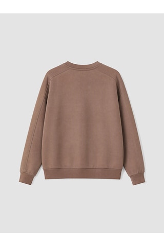 Lcw Vision Kahverengi Soft Touch Oversize Kadın Sweatshirt