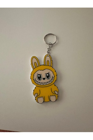 Lavubu Anahtarlık Sevimli Canavar Serisi 8cm Sarı