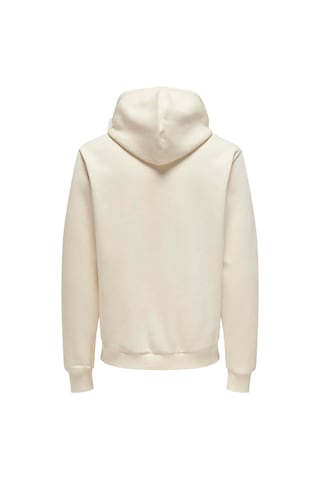 Only & Sons Kapüşon Yaka Beyaz Erkek Sweatshırt Onsconnor Authentıc Reg Hoodıe Swea