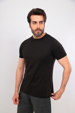 Fore Sport Erkek Bisiklet Yaka T-shirt Siyah