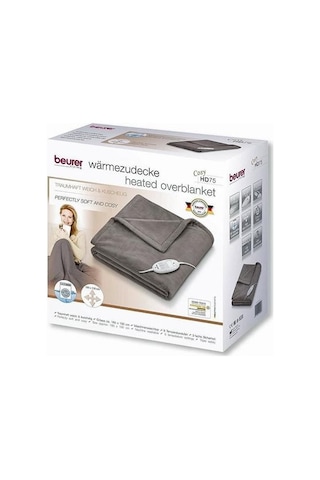 Beurer Hd 75 Cosy Elektrikli Battaniye Çift Kişilik 180 x 130 CM Kahverengi