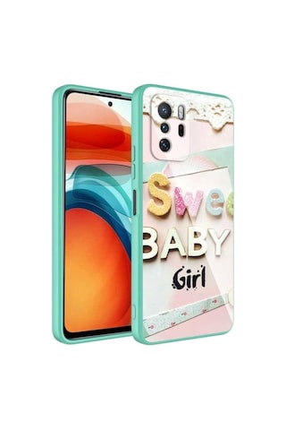 Xiaomi Redmi Note 10 Pro Kılıf Kamera Korumalı Desenli Sert Silikon Zore Epoksi Kapak NO5