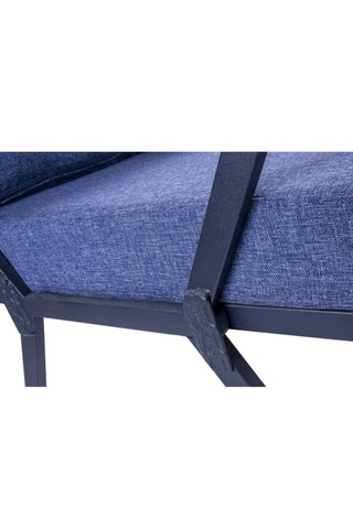PiLocco Demonte Metal Tekli Bahçe Mobilyası Mavi 60 x 60 Mavi