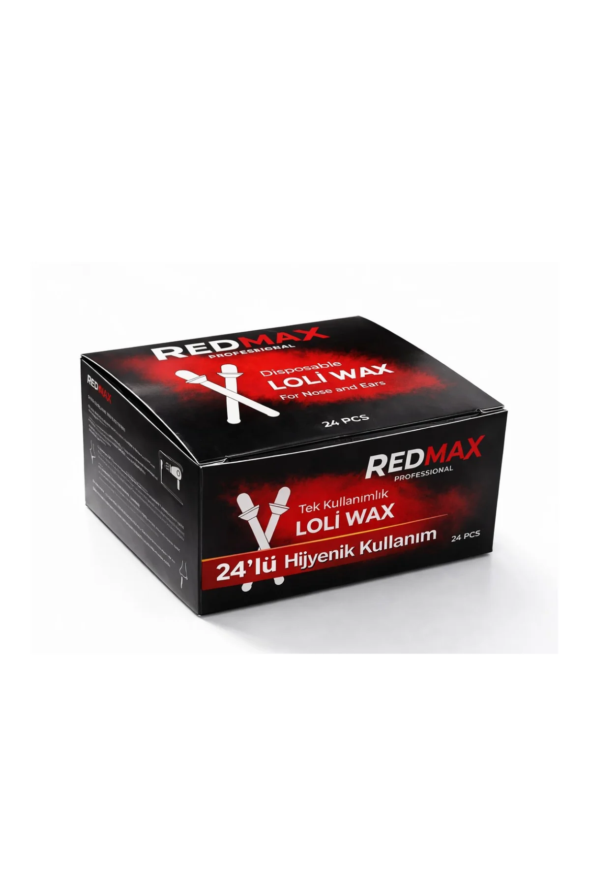 Redmax Professional Loli Wax Burun Ve Kulaklar İçin Tek Kullanımlık Ağda Çubuğu 24'lü Paket