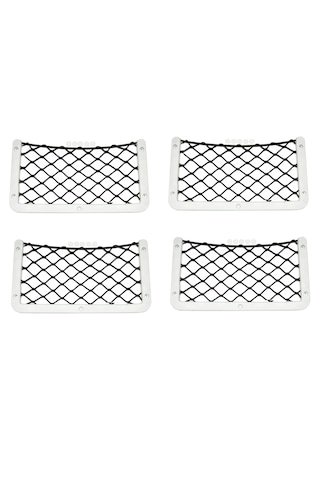 4 Adet Fileli Ceplik. Tekne Ve Karavan File Ceplik. 14x30cm