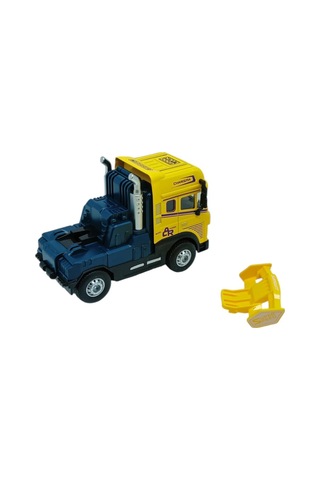 Metal Tır 1:24 - Sesli Işıklı Tır 13 Cm - Sarı Lisinya