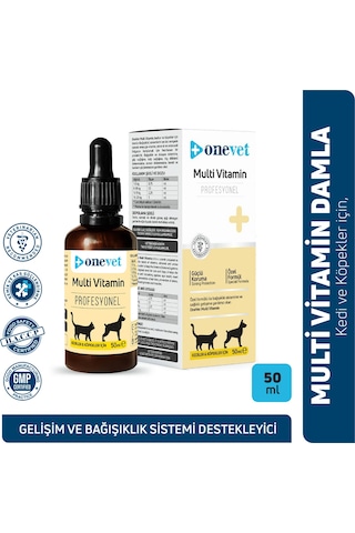 Onevet Multi Vitamin Kedi Ve Köpekler İçin Gelişim Ve Damla 50 Ml