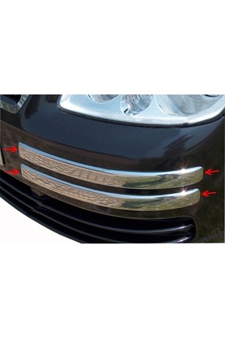 Caddy Ön Tampon Kaşı 4 Parça Paslanmaz Çelik 2003 - 2010 Paslanma