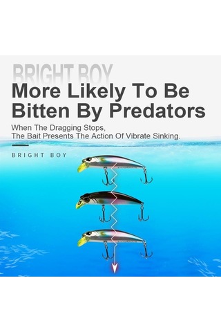 Krallık Batan Minnow Wobblers 45/60mm 3.6/7g Uzak Döküm Balıkçılık Cazibesi Pike/alabalık/bas Crankbaits Ince Vücut Sert