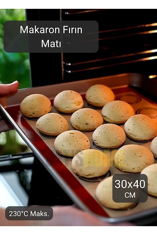 Silikon Mat Makaron Yapıcı Mat Pişirici Mat Fırın Matı Silpat 40 30 Cm