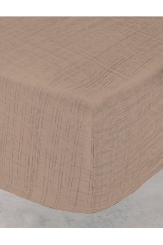 River 4 Parça Çift Kişilik Pike 230x250 , Fıttd. Çarşaf , Yastık Kılıfı Takımı %100 Pamuk Kahve