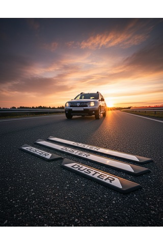 Dacia Duster 2 Krom Kapı Eşik Koruması Sport 2018 Üzeri 4 Parça