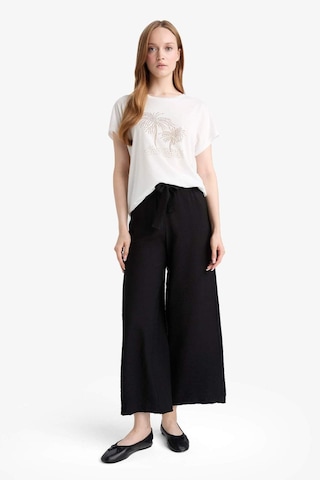 Defacto Relax Fit Geniş Paça Kapri G1552ax25hsbk81 Siyah