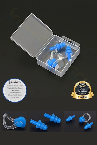 Kulak Ve Burun Tıkacı Yüzücü Kulak Tıpası Yıkanabilen Temizlenebi