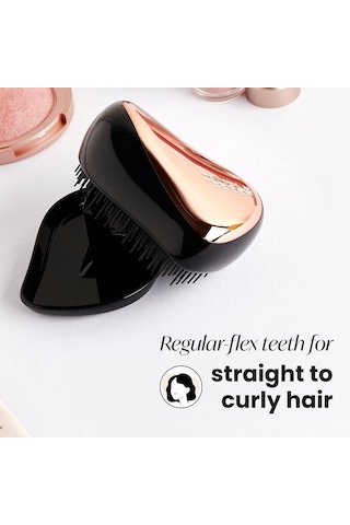 Tangle Teezer Compact Styler Rose Gold Black Saç Fırçası -seyahat Ve Çanta Boy Tarak
