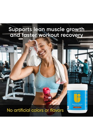 Universal Replenish & Restore Amino Electrolytes & Hydration Lysine, Glutamine, Tryptophan 330 G Mango