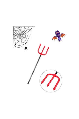 Halloween Çocuk Şeytan Mızrağı Plastik 48cm