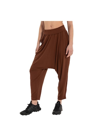 Inguz Beli Katlanabilir Yoga Şalvar Kahverengi