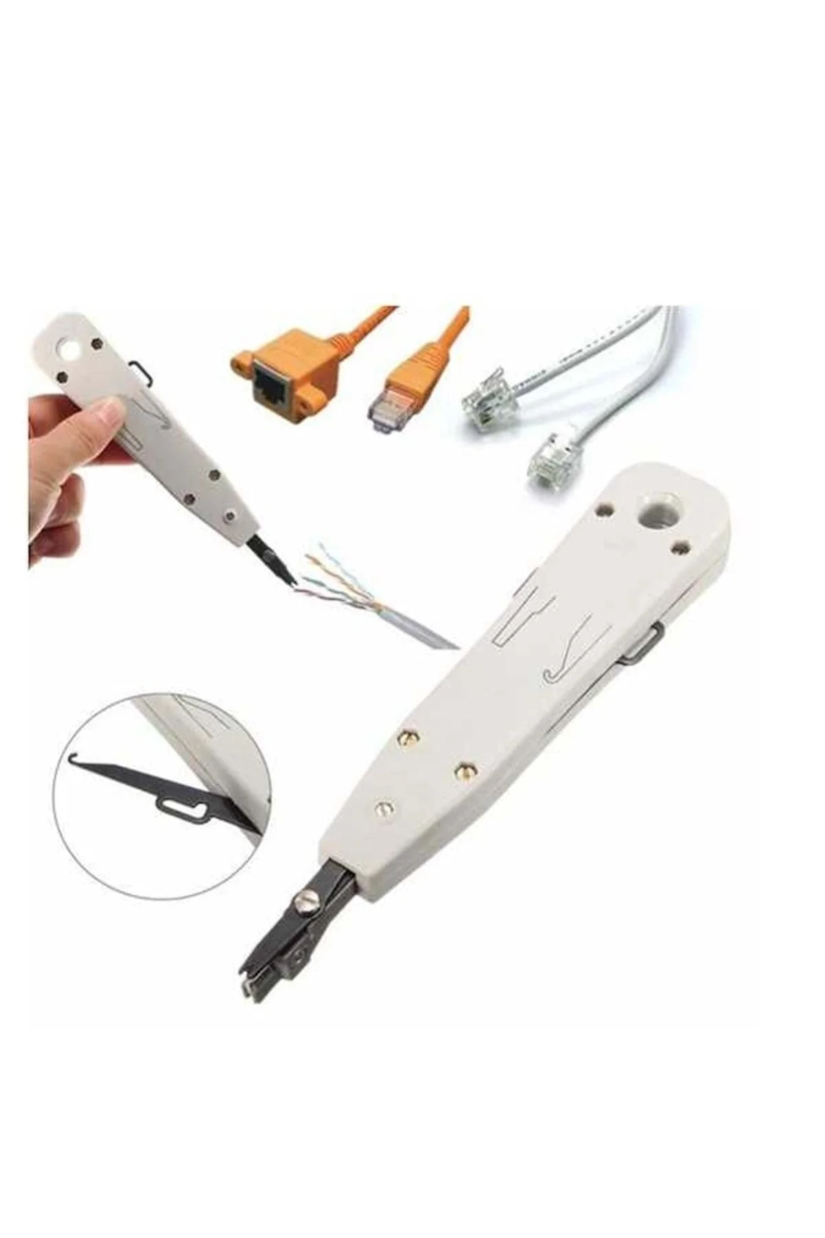 Telefon Krone Pense Kep Kep Kırone Bıçağı Rj11 Rj45 Telekom Sıkma Kesme Bıcağı Ağ Tamir Aleti 1