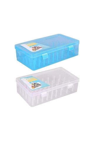 Bosphorusboutique02 Şeffaf 42 Adet Dikiş Ipliği Kutusu, Iğne Ve Tel Depolama Organizatörü Şeffaf