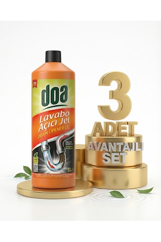 Doa Lavabo Açıcı Jel 3x1000 Ml