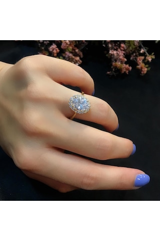 Stela Oval Taşli Yüzük - 554541518