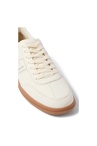 East Pacific Trade Santos Sneakers, Deri, Ortopedik Tabanlı Günlük Spor Ayakkabı Günlük Ayakkabı Krem 44