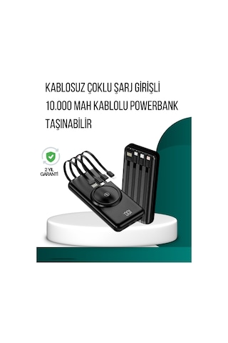 Northcity 10000mah Kablosuz Powerbank Hızlı Şarj Ve Seyahat Dostu
