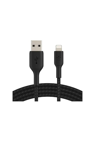 Belkin Örgülü Lightning kablosu 1m Siyah