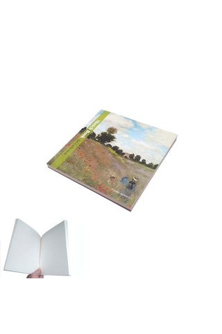 60 Yaprak Çizgisiz Serbest Çizim Eskiz Defteri Özel Baskı Kapaklı Defter Ebat: 19,5 Cm X 19,5 Cm